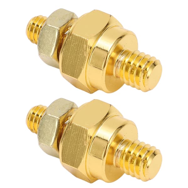 2 Pcs Brass Battery Terminal Adapters, Side Post Battery Terminal Adapters, Bolt-On Charging System