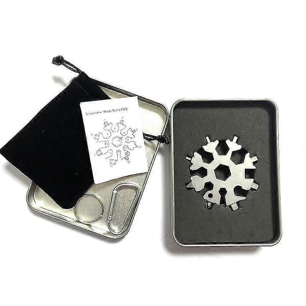 18-i-1 Multifunksjonell Snønøkkel i Rustfritt Stål Sekskantet Universalnøkkel