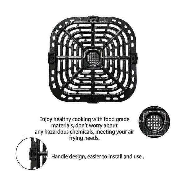 Grillplate for Instants Vortex Plus 6QT Air Fryers, Upgraded Square Grill Pan