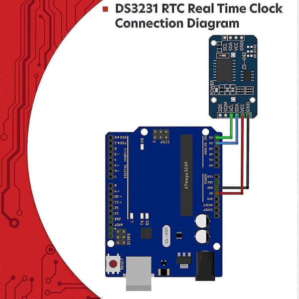 Realtidsur Ds3231 I2c Realtidsur Kompatibel Med Til Og Til