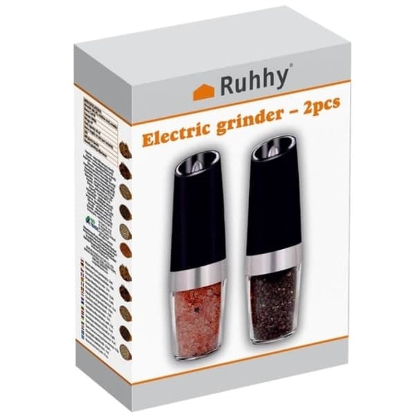 2-pack - Elektriska Salt- och Pepparkvarnar 700