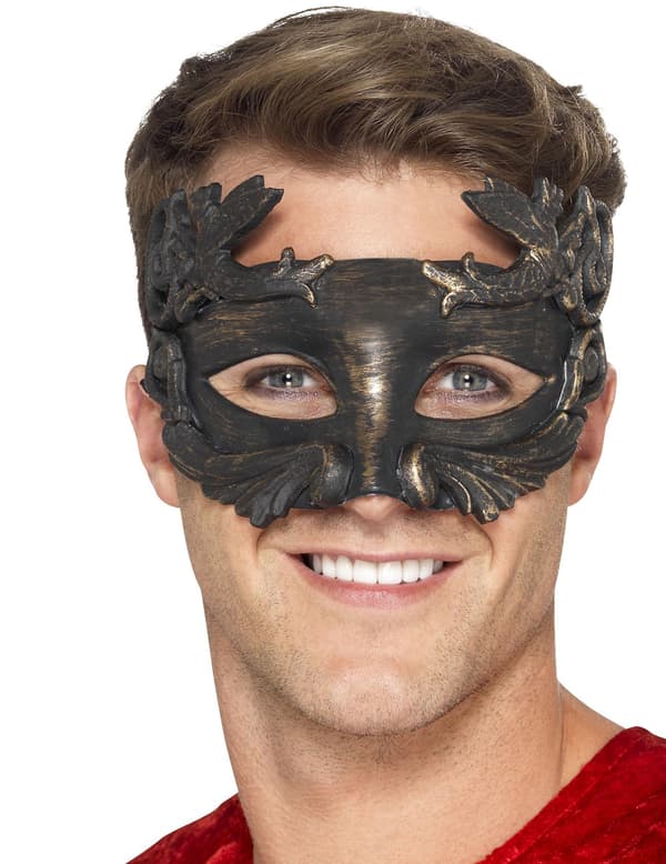 Romersk vargmask med guldman