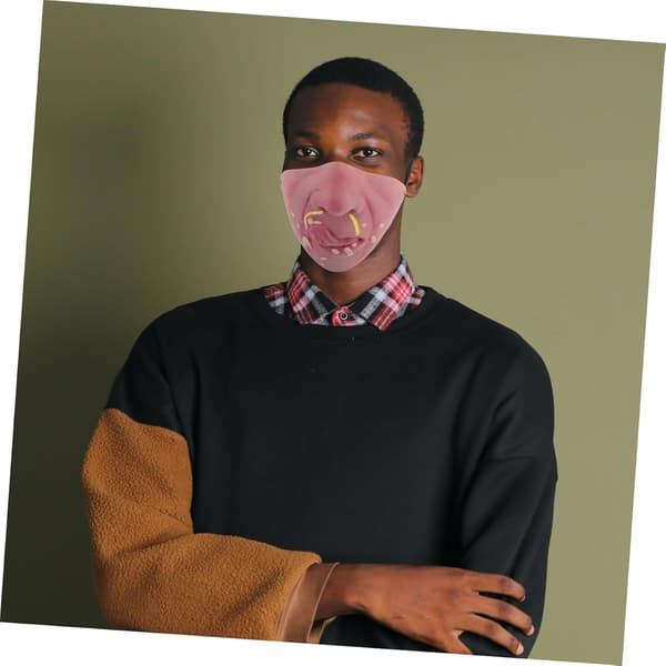 Men's Half-Face for Cosplay and Carnival Unique and Fun Costume Accessory