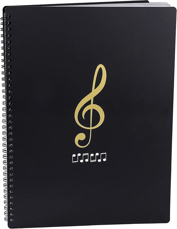 Ny, passende musikmappe til noder, mens du spiller A4-papirdokumenter Holder Opbevaring 30 lommer Nodenøgle