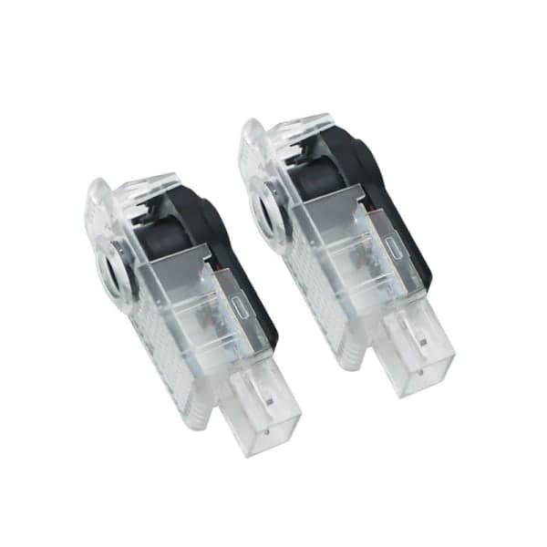 2 velkomstlys til Audi Bil Led Laser Projektor Lys Logo D Dobbeltpakke
