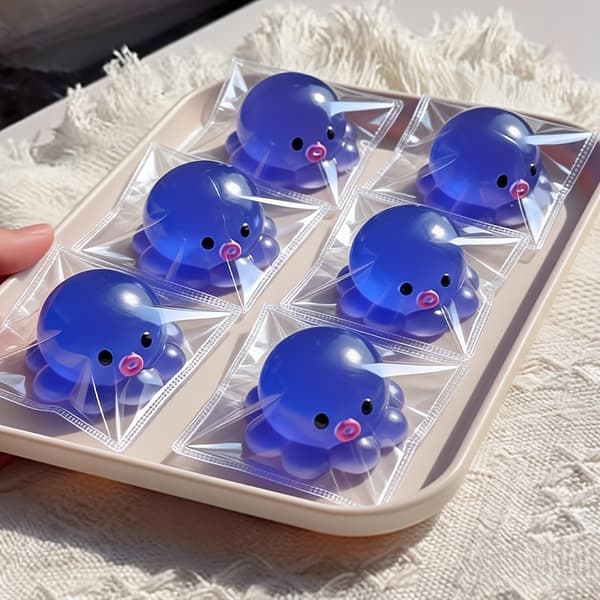 Bouncy Fun DIY Bubble Octopus Squishy Toy Slow Rising Bubble Squishy Clay-like Texture Gift