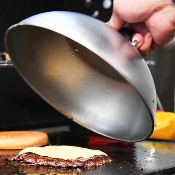 BBQ Tool Set Burger Crusher Set, Burger Press Pot Lid BBQ Spatula Flavor Bottle