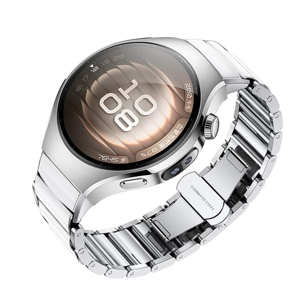 Compatible with Huawei WATCH 5 42mm Ceramic Metal Strap - Replacement Strap with Specially Designed Interface Silver Silver Silver