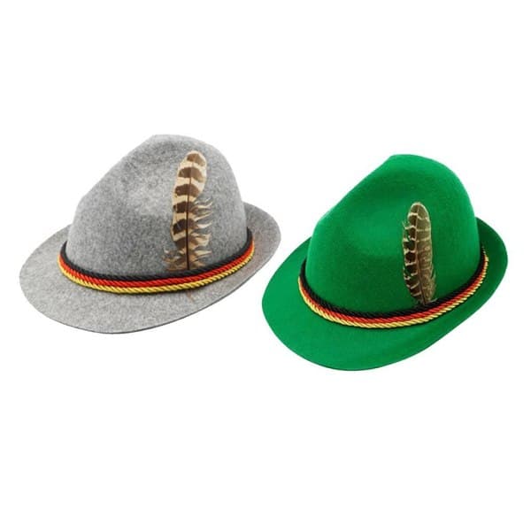 Oktoberfesthat til voksne, bayersk tysk øl, cosplay-hat, lysegrå-XM5-
