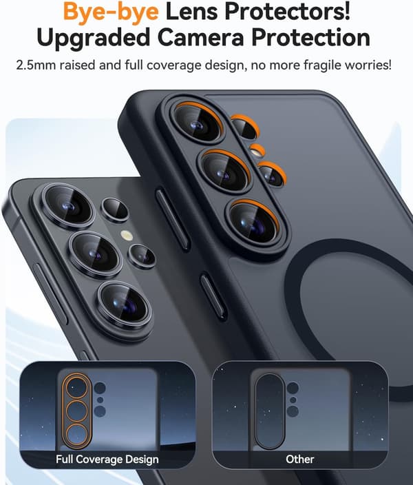 Designed for Samsung Galaxy S26 Ultra Case (6.9 inch), Upgraded [Full Camera Protection] [Magsafe Compatible] [Translucent Matte] Shockproof