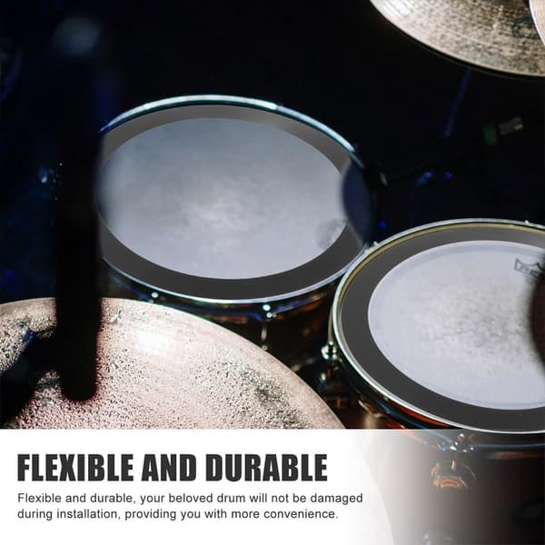 Drum Damping Ring Set for 10/12/14/16 inch Drum Kits Sound Dampening Practice Pads for Home and Studio Use