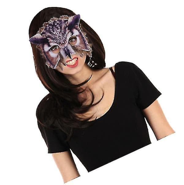 Dyrmasker, uglemaker, påskefestmaskerade rekvisitter, Halloween halvmasker
