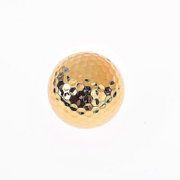 1 kpl golfpalloja Uutuuspallo golfvarusteet kultainen väri
