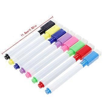 Whiteboardpen 5 stk/sæt Fin spids Sæt med 5 sletbare tuscher Tilbehør til udendørsrejser Camping Bærbar markeringspen