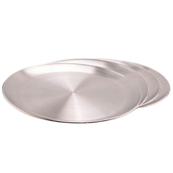 4-pak 30 cm pizzaplader, pizzabageplade i rustfrit stål, rund pizzabageplade, til bagning