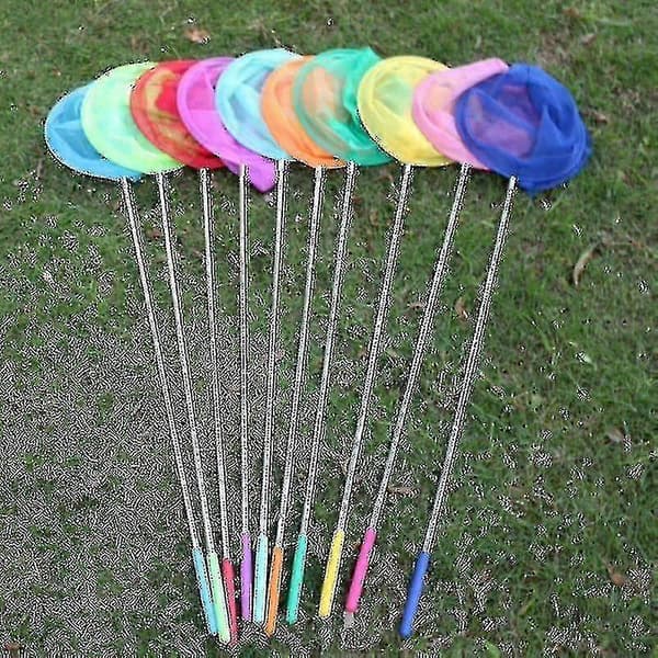 Rainbow Telescopic Butterfly Net, Insect Catcher Net. Purple, 1 pc