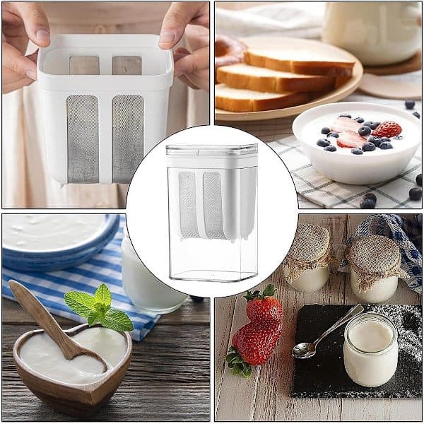 1100 ml Capacity Yogurt Strainer/Separator for Greek Yogurt Makers, Used for Whey Separation.