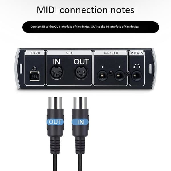 MTU-11 MIDI - USB C -tyypin C-kaapeli USB MIDI -muunnin merkkivalolla Androidille
