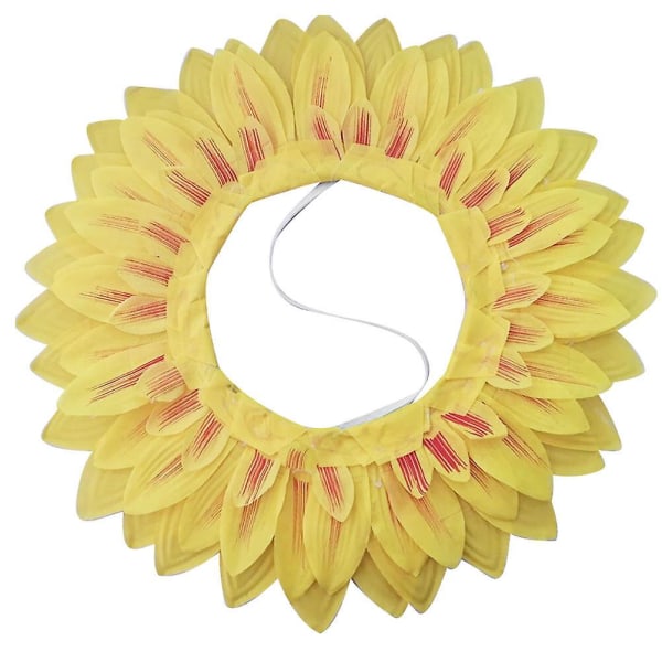 Creative Sun Flower Headgear Head Cover Lovely Sunflower Face Cover Kindergarten Sports Games Props