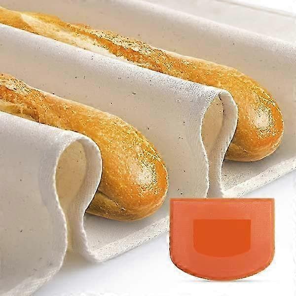 100 % bomullsdeigduk for baking av baguetter og brød