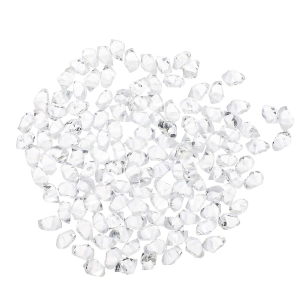 Glasperler Bryllupsbord Scatter Termisk Taske Isblok Isbiter Visning Isblok Fauxtransparent farve 0,7x0,5cm transparent color 0.7x0.5cm