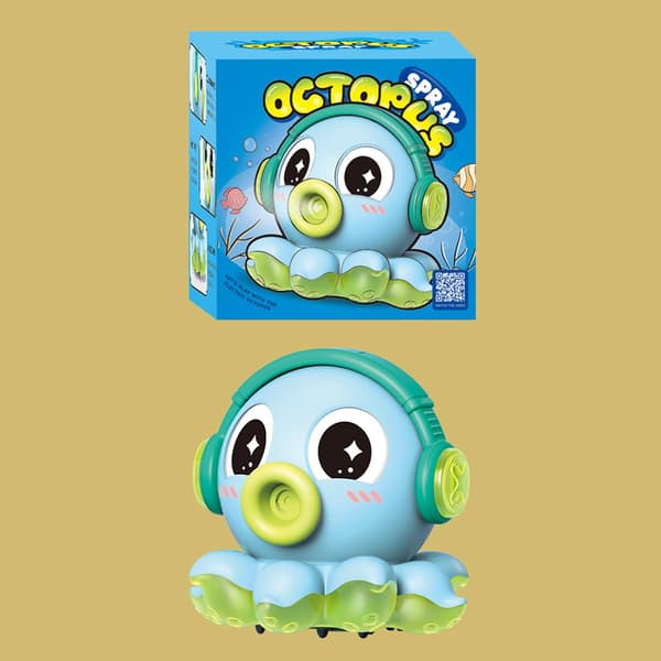 Crawling Octopus Toy - Mini Humidifier with Mist Function | Multi-directional Movement, Lights, and Music (DB)