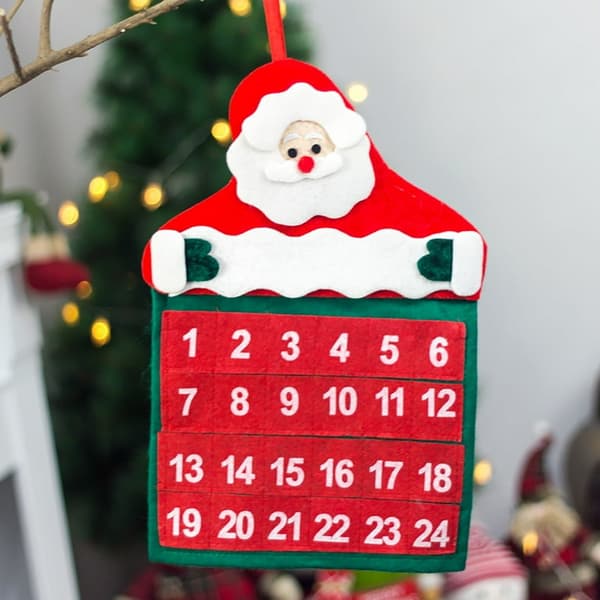 1 stk. julekalender med hverdagsnødvendigheder, ikke-vævet julemand