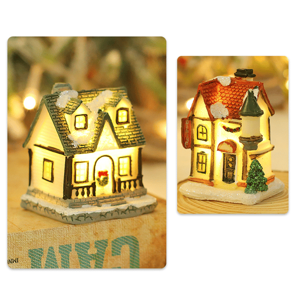8-pack Christmas Village Light String, Christmas House Light String, Christmas