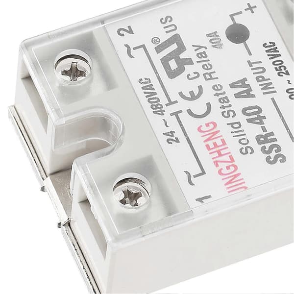 SSr 40AA 40A Solid State Relæ Modul AC-AC Indgang 90-250V AC Udgang 24-480V AC