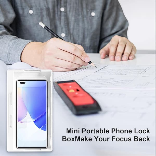 Portable Phone Lock Box, Self-Discipline Box to Help Children, Students