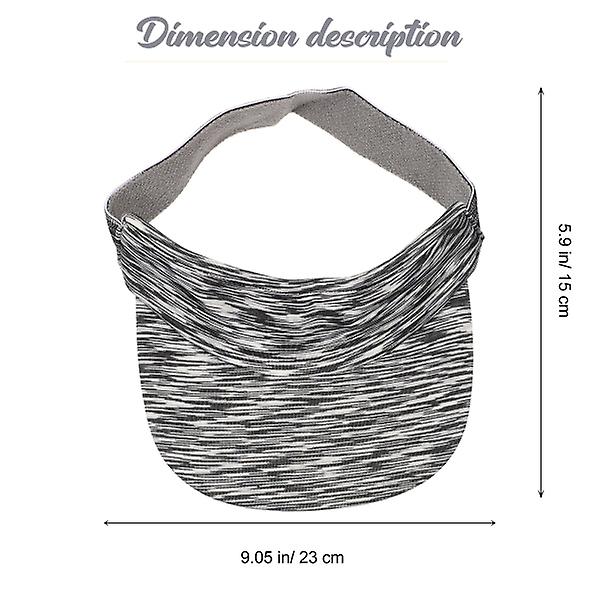 1 stk Sports Visir Solhat Sommer Forår Mænd Kvinder Sportshat Udendørs Hat Grå 22X19CM Grey 22X19CM