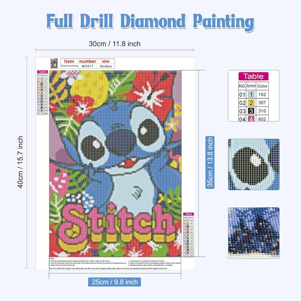 DIY Diamond Painting Kit-Lovely Stitch