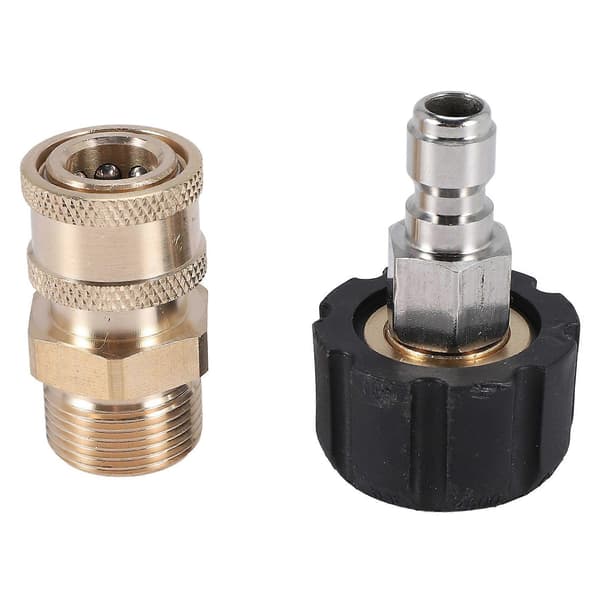 Adapter sæt til højtryksrenser M22 til 1/4 tomme hurtigkobling, M22 14 mm til 1/4 tomme hurtigkobling K