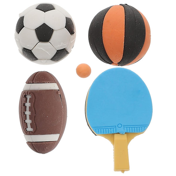 4 stk. Dekoration Hjem Børn Legetøj Mini Fodbold Førskole Legetøj Børn Legetøj Fodbold Miniature Legeplads Assorted Color 4X2.5X0.5CM