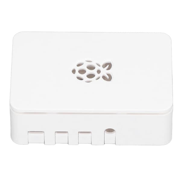 Futteral til Raspberry Pi 4 ABS Avtakbart Ripebestandig Varmeavledende Beskyttelsesdeksel Hvit