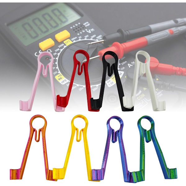 Precision Engineered Multimeter Clamp Holders with Self-Adjusting Mechanism - Suitable for Most ABS Multimeter Probes