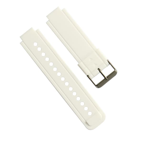 Hvit silikonrem for Garmin Vivoactive Acetate Smartwatch