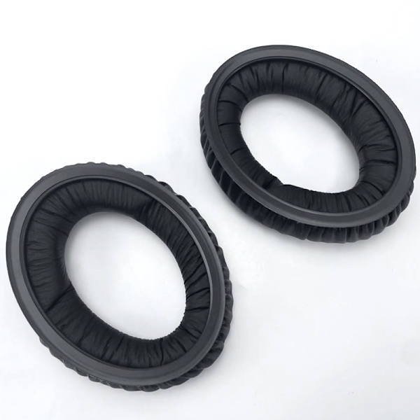 Replacement Earpads for Sennheiser HD Series - Black Protein Leather