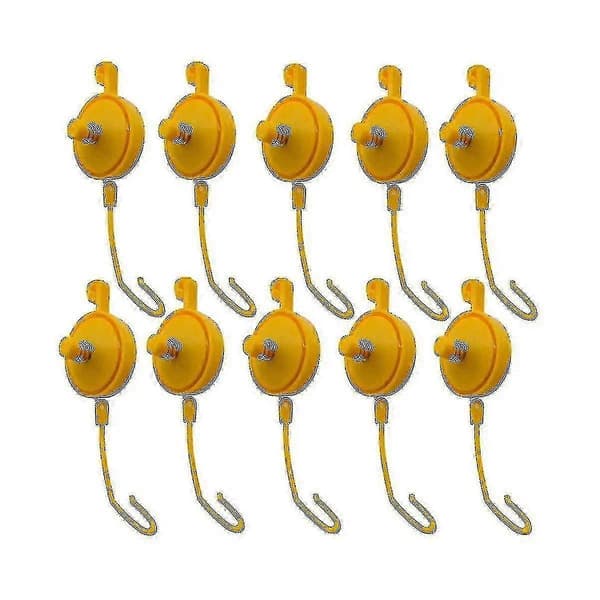 Plant Yoyo Växthängare Med Stopp, Justerbart Inomhus Växtstöd Yo Yo (15-pack)
