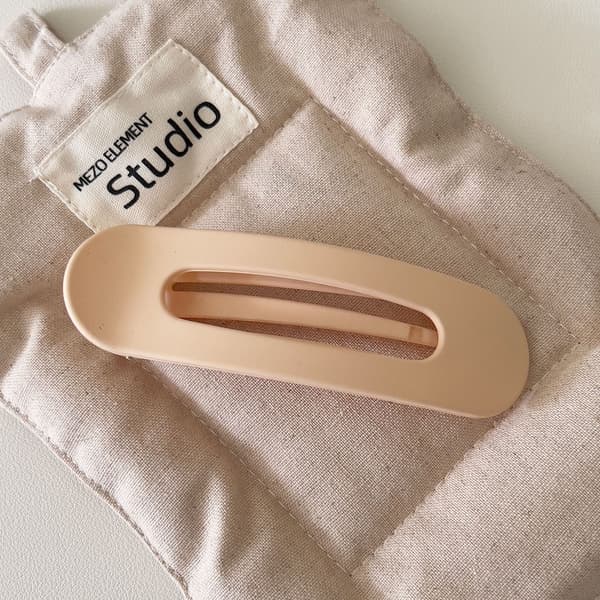 6-delt hårspænde, sidenæbclips hårpynt