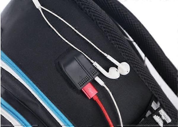 Fortnite Backpack - Waterproof School Bag with USB and Headphone Jack