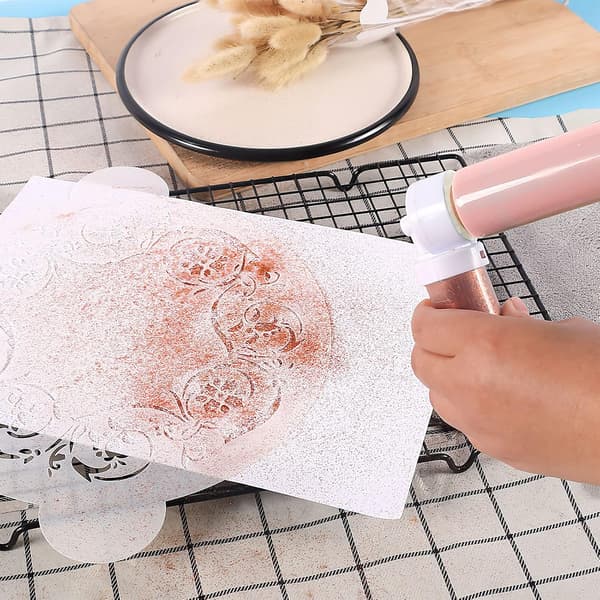 Manual Airbrush for Cake Decoration, DIY Baking Cake Airbrush Pump Decorating Tool Cake Spray Gun Kit