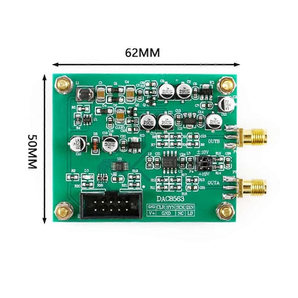 DAC8563 digitaali-analogia-muunnosmoduuli datamoduuli
