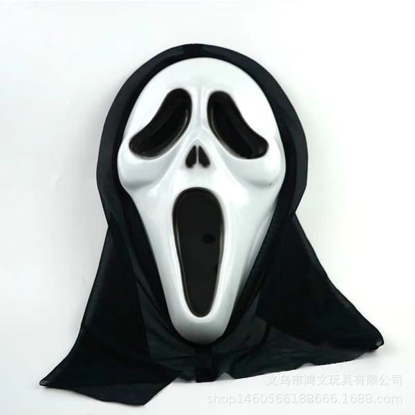 Juhlatarvikkeet Haamunaamio Halloween Viikatemiesnaamio Vanhat pyöreät kasvot Old round face