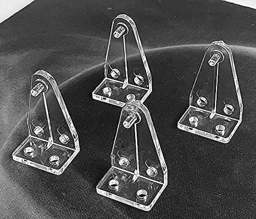 12 stk. Hold-fast beslag til 1 tomme Mini persienner Bundskinne Holdeclips
