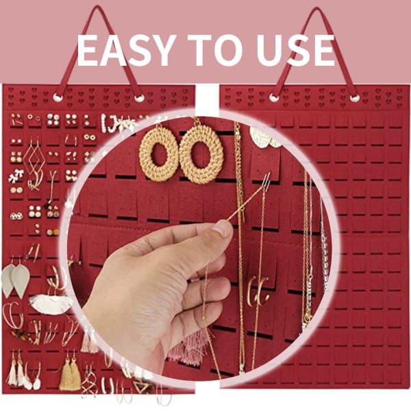 Earring Storage Hanging Bag Wall Jewelry Storage Bag -