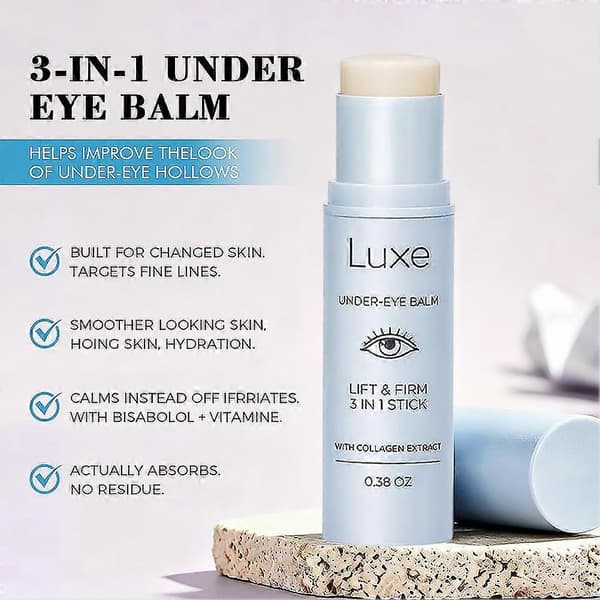 Luxe Under Eye Balm, Løftende & Opstrammende 3-i-1 Stick