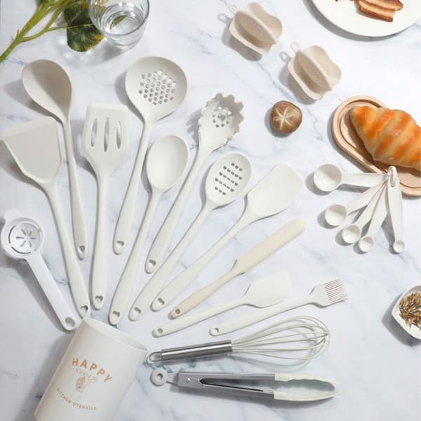 Silicone Kitchen Utensil Set, Heat-Resistant Cookware Set, Stain-Resistant Kitchen Utensils