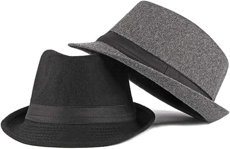 Vandtæt filthat Jazzhat Foldbar Trilbyhat Retro Stil Rol