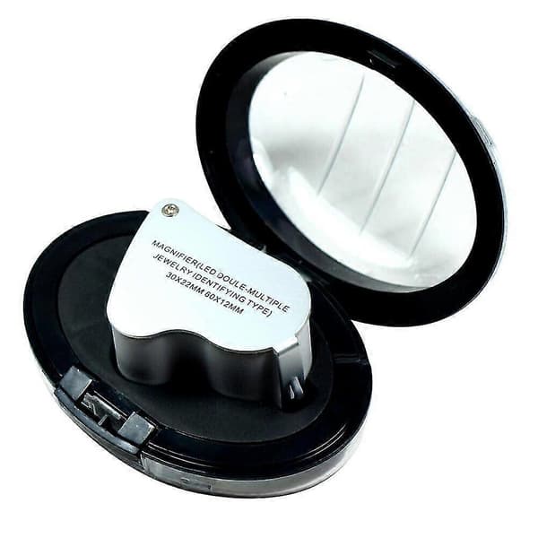 30X - 60X Juvelerlupp med LED-lys